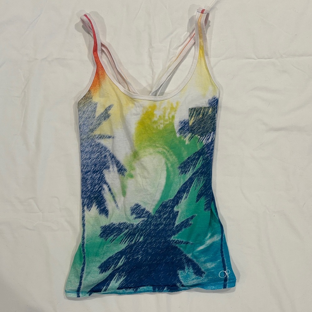 Tropical Print Women's Tank Top